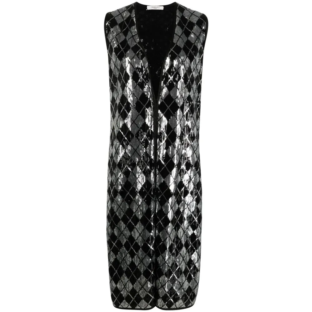 Waistcoats Silver, Black sold by Wanan Luxury