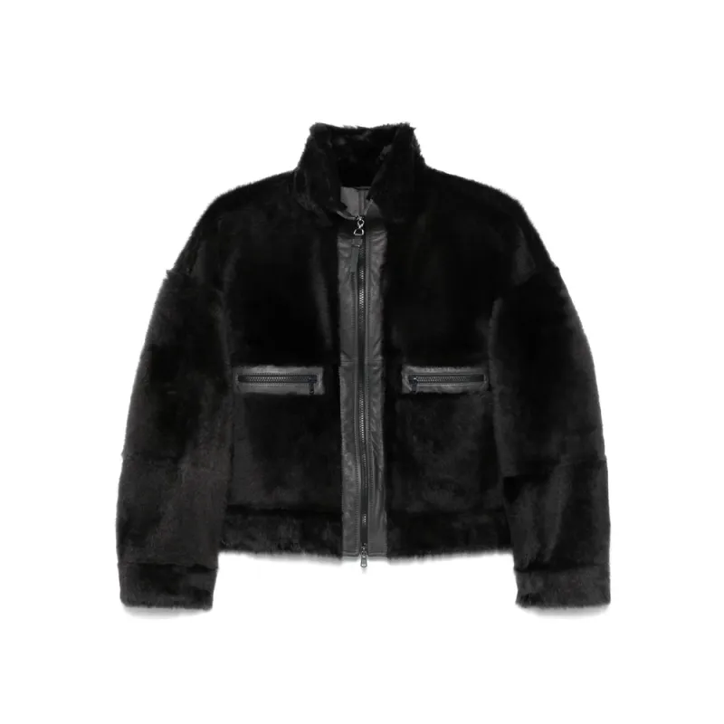 Leather Outerwears Gray sold by Wanan Luxury