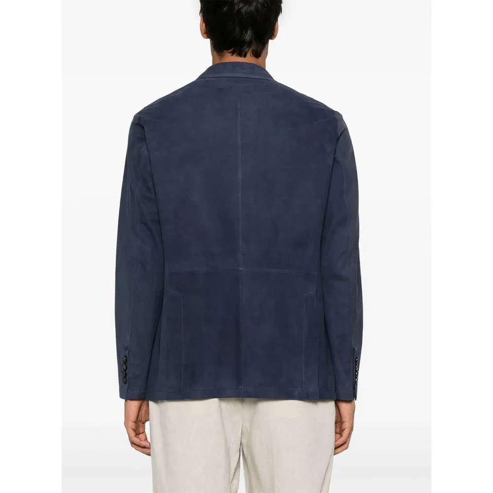 Leather Outerwears Blue sold by Wanan Luxury product image thumbnail 4