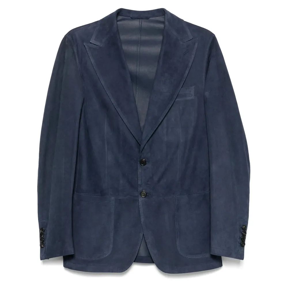 Leather Outerwears Blue sold by Wanan Luxury