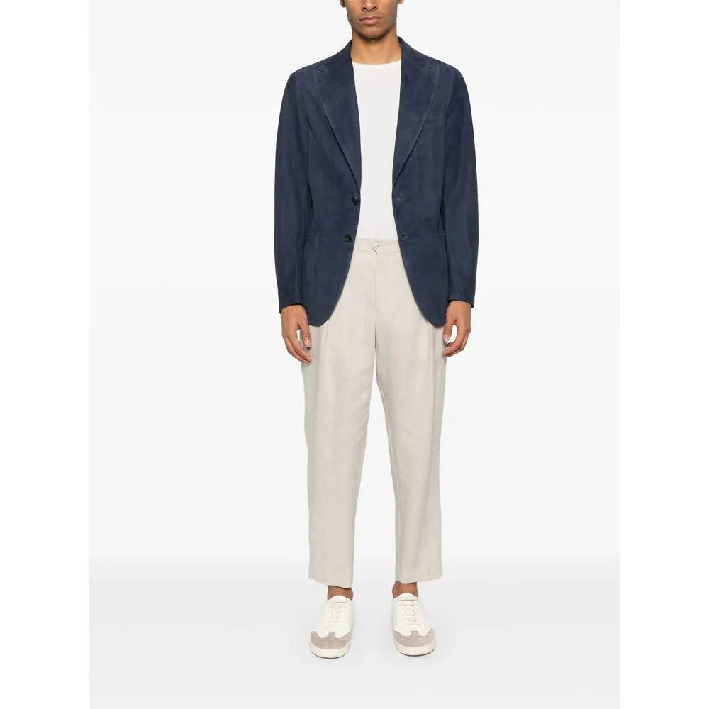 Leather Outerwears Blue sold by Wanan Luxury product image thumbnail 5