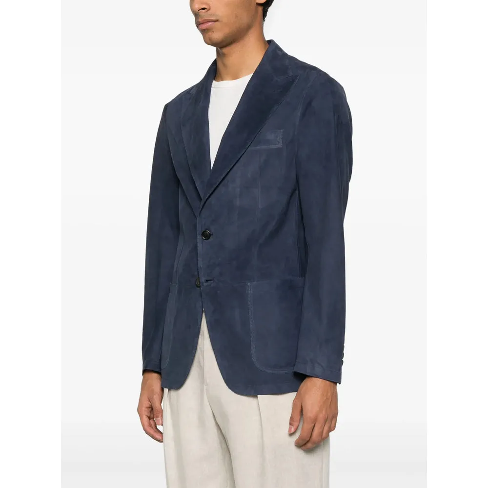 Leather Outerwears Blue sold by Wanan Luxury product image thumbnail 2