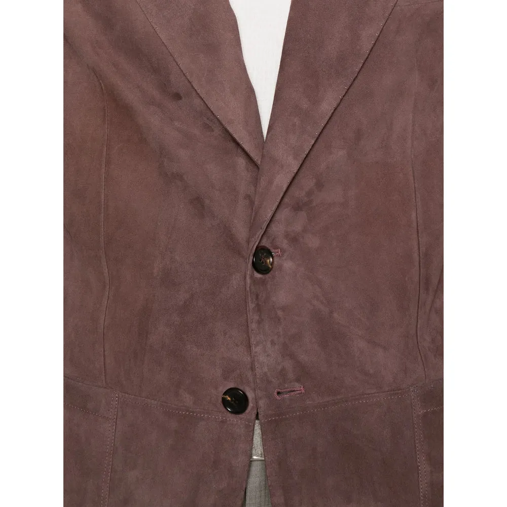 Leather Outerwears Brown sold by Wanan Luxury product image thumbnail 3