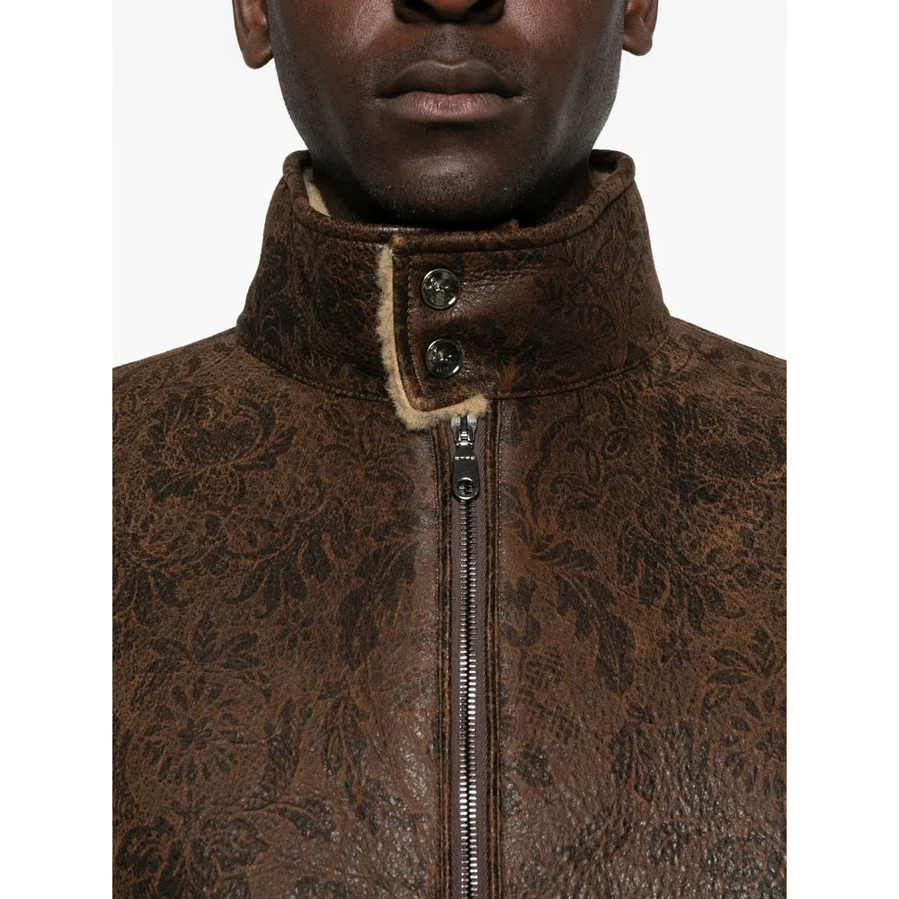 Leather Outerwears Brown sold by Wanan Luxury product image thumbnail 4