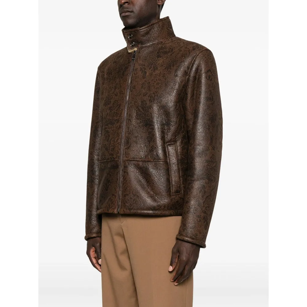 Leather Outerwears Brown sold by Wanan Luxury product image thumbnail 3