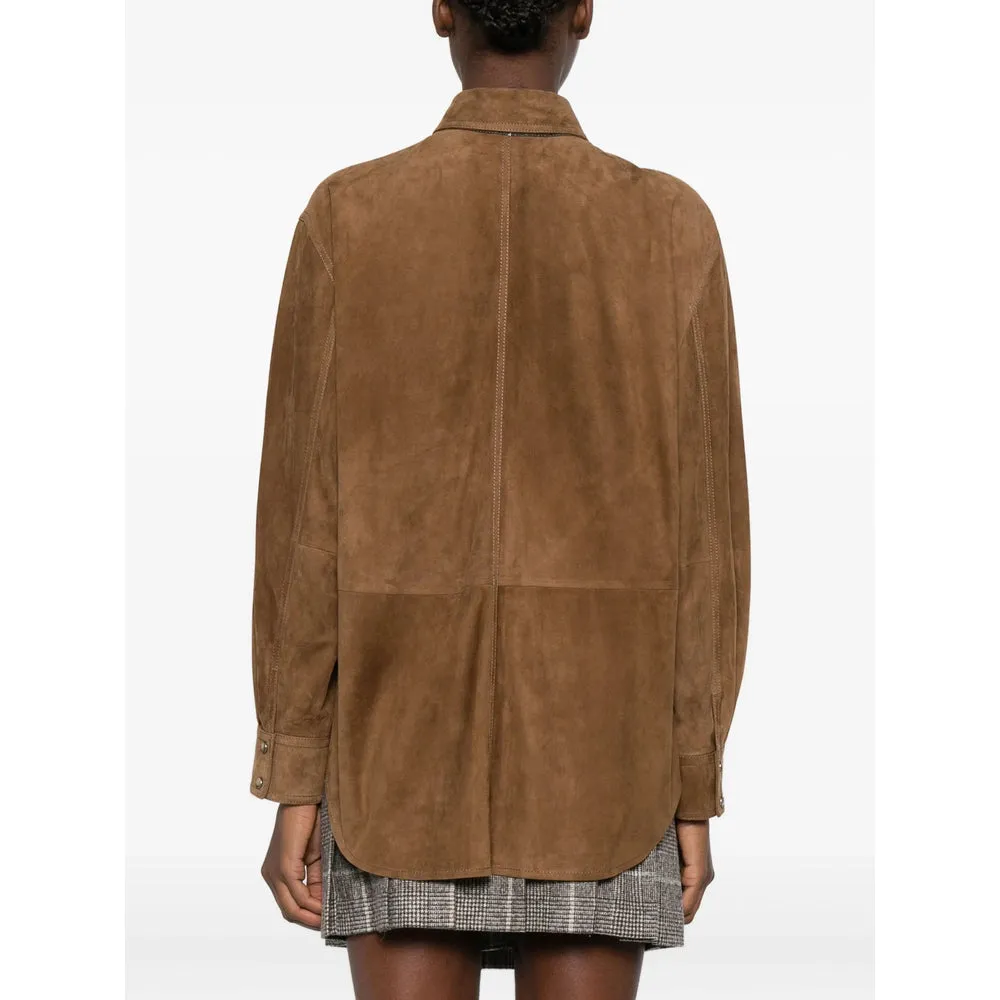 Leather Outerwears Brown sold by Wanan Luxury product image thumbnail 3
