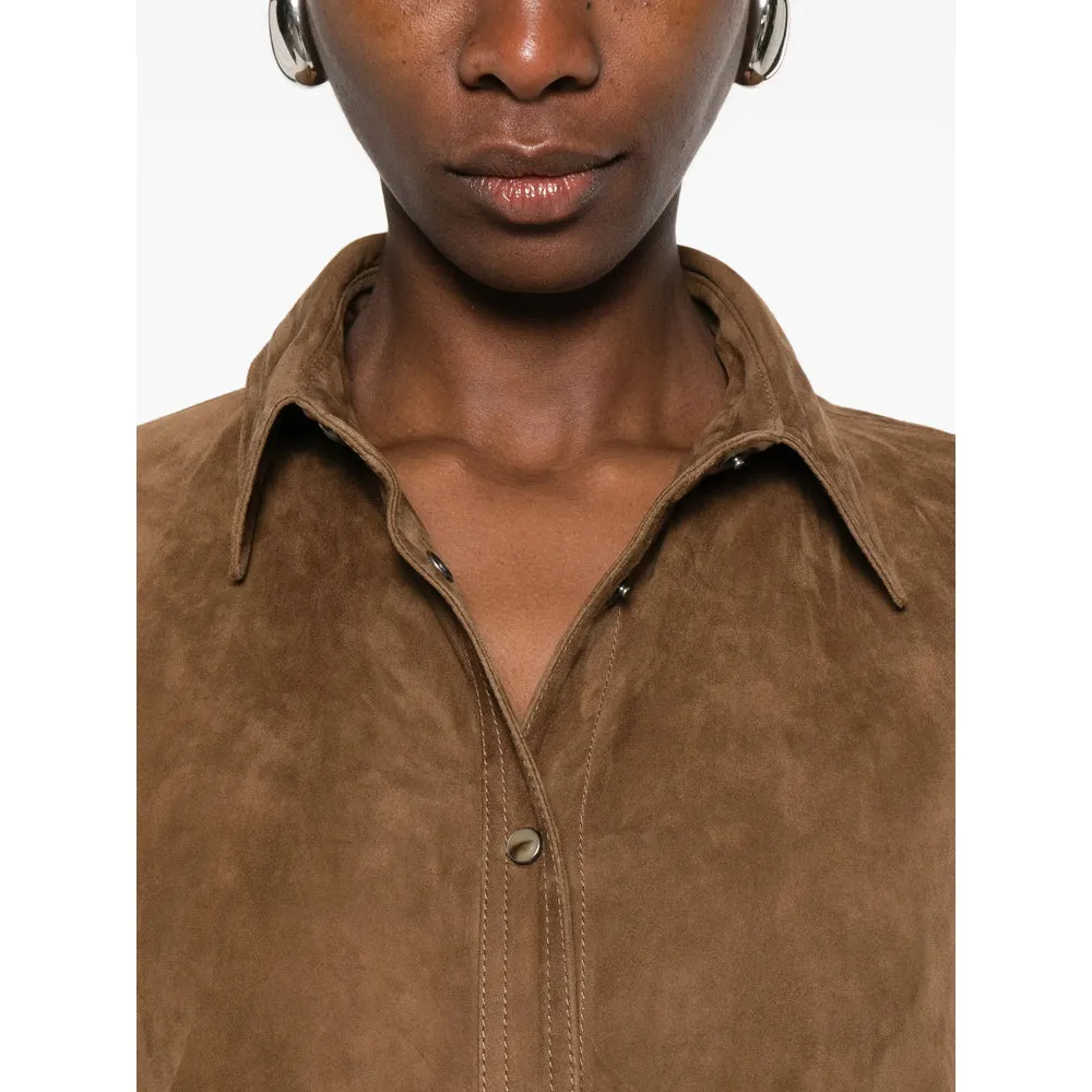 Leather Outerwears Brown sold by Wanan Luxury product image thumbnail 4