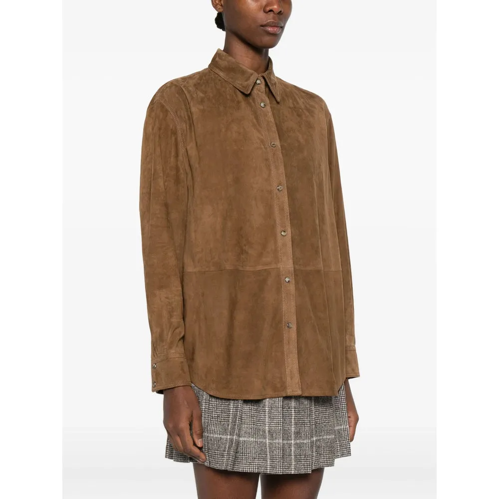 Leather Outerwears Brown sold by Wanan Luxury product image thumbnail 5