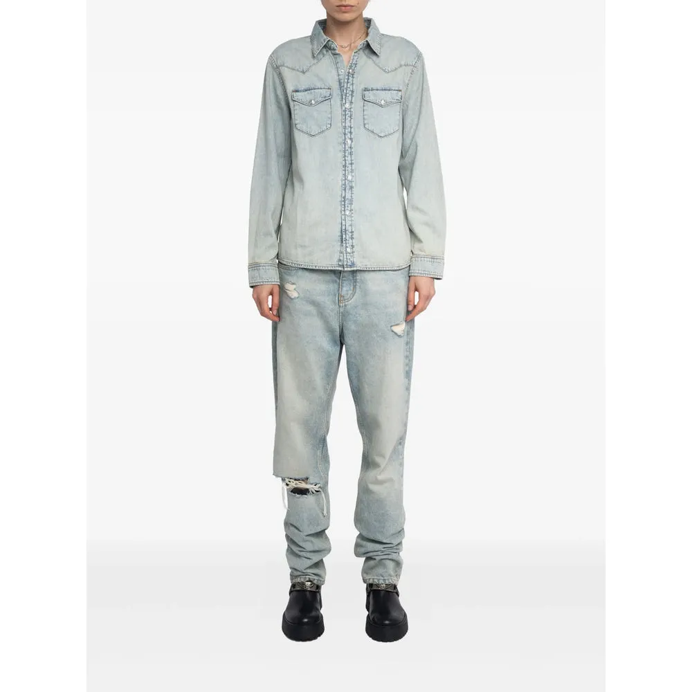 Shirts Blue sold by Wanan Luxury product image thumbnail 4