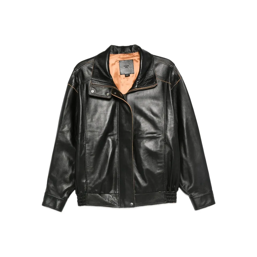 Leather Outerwears Black sold by Wanan Luxury