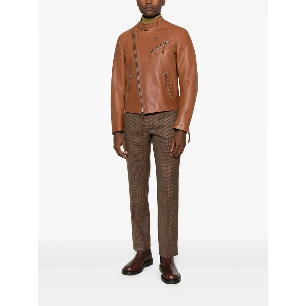 Leather Outerwears Brown sold by Wanan Luxury product image thumbnail 2