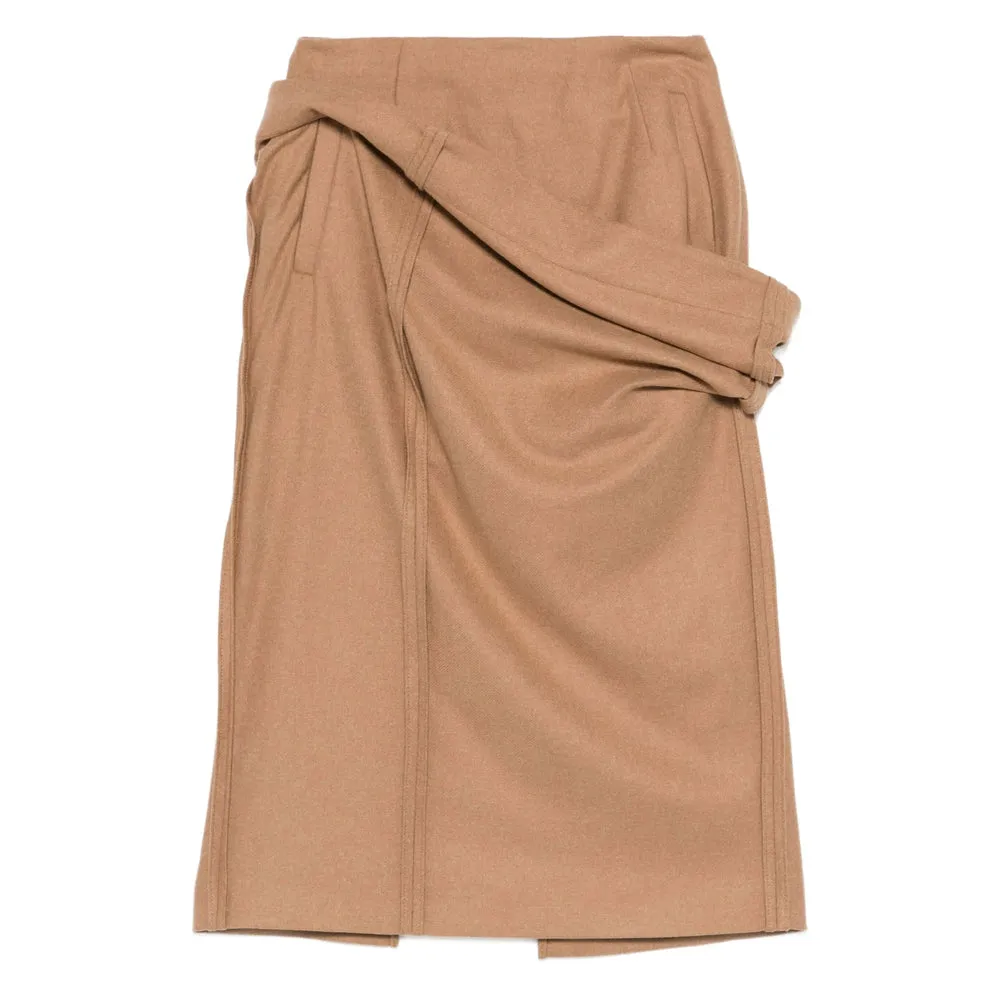 Skirts Brown, Gold sold by Wanan Luxury