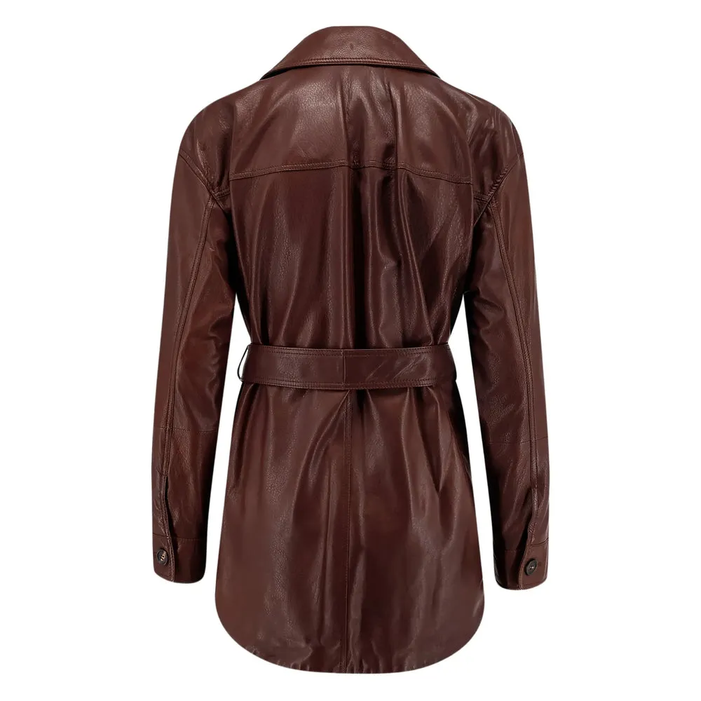 Leather Outerwears Red sold by Wanan Luxury product image thumbnail 2
