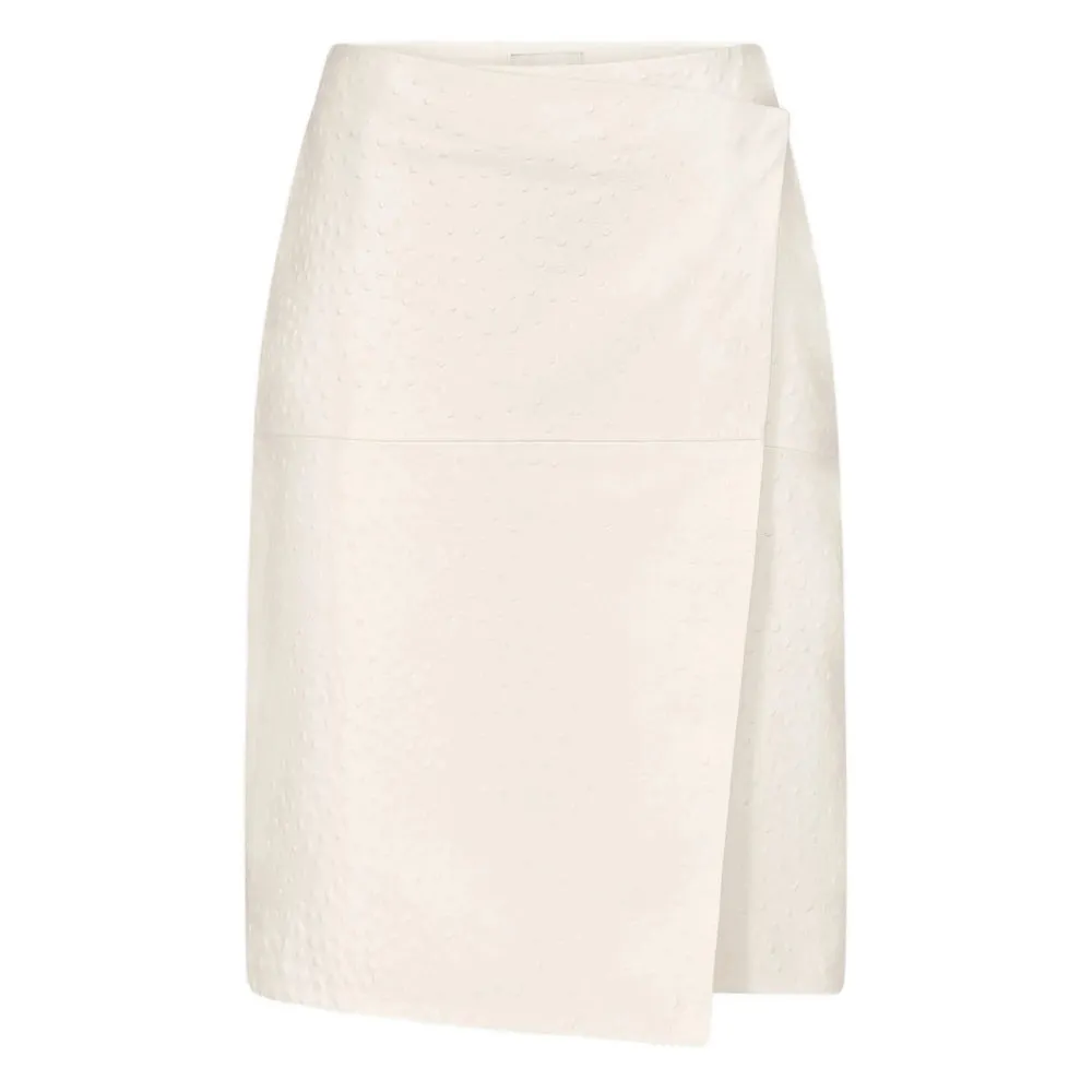 Leather Skirts Neutral sold by Wanan Luxury