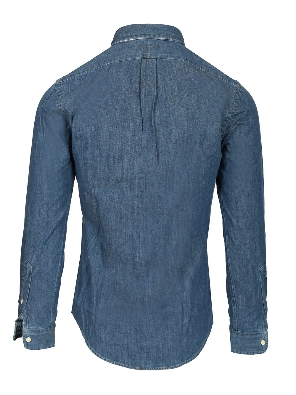 Denim Shirt Casual Blue sold by Wanan Luxury product image thumbnail 2