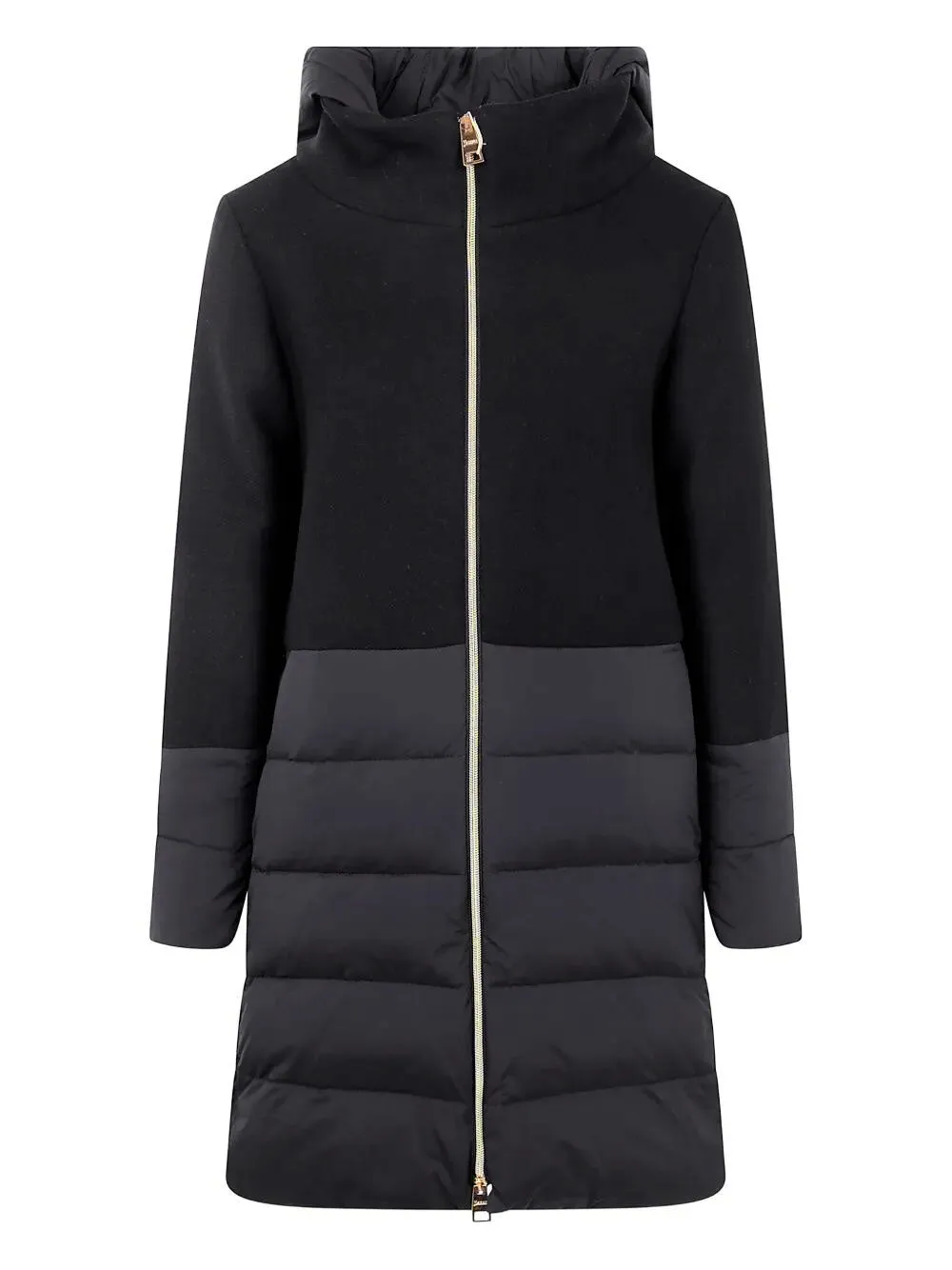 Hooded Padded Jacket With Wool Inserts sold by Wanan Luxury