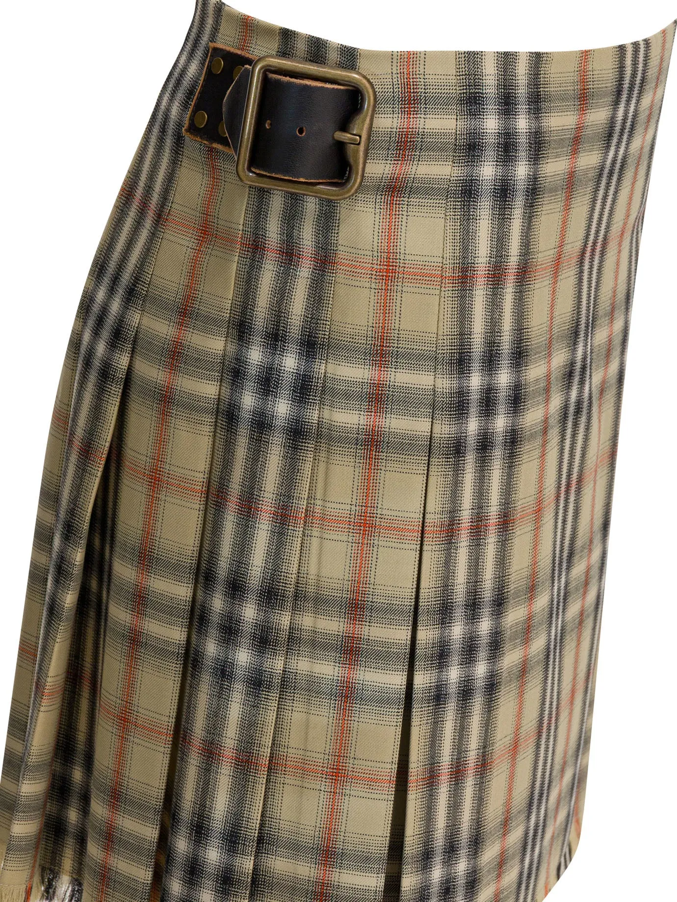 Check Skirts Beige sold by Wanan Luxury product image thumbnail 3