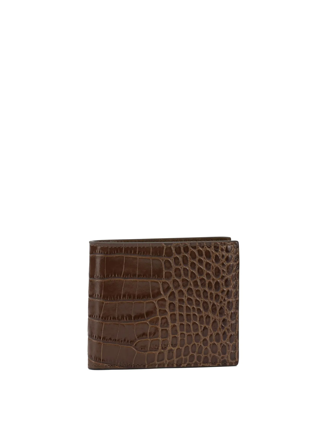 Crocodile Print Leather Wallet Wallets & Card Holders Brown sold by Wanan Luxury