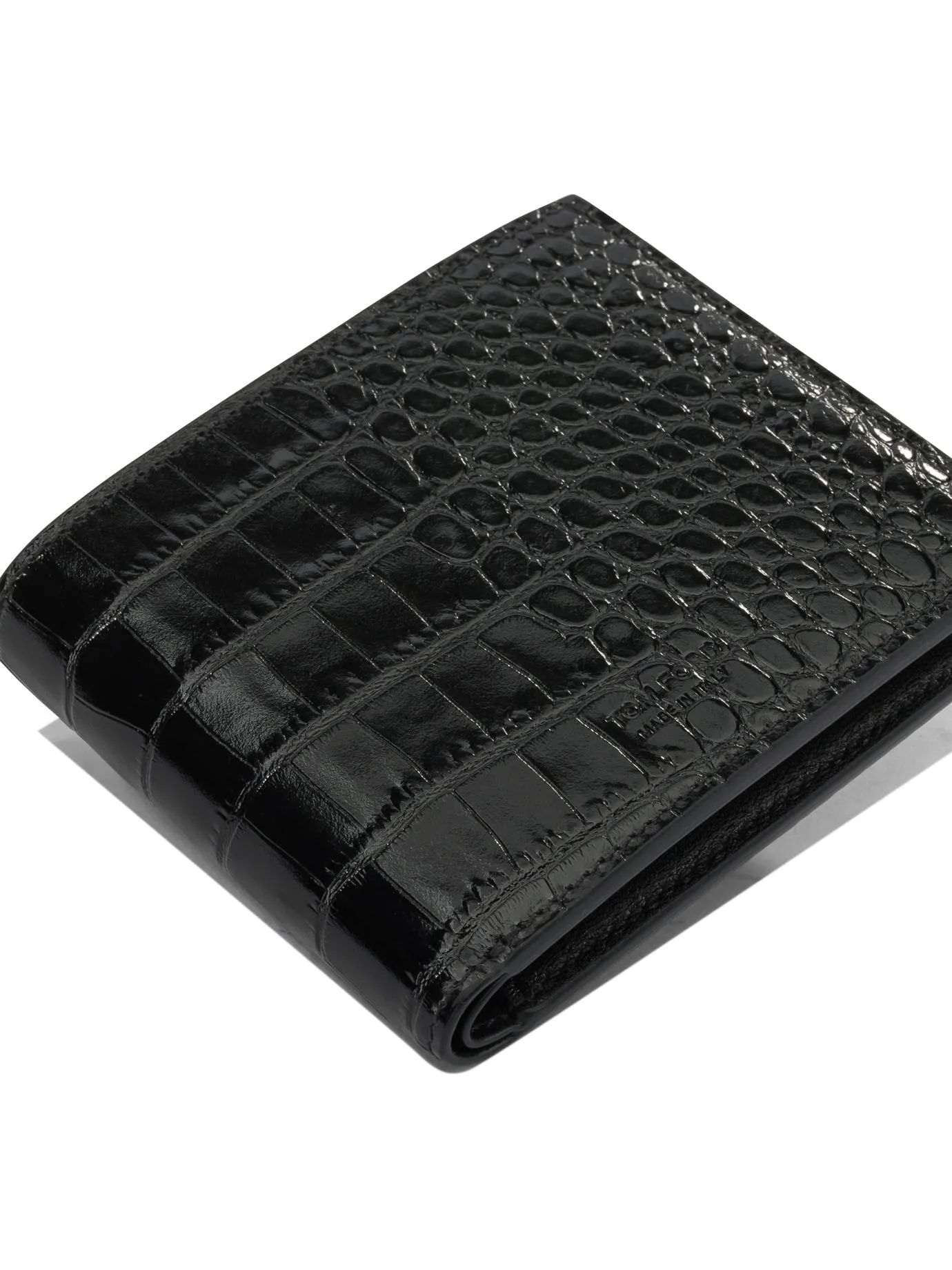 Crocodile Print Leather Wallet Wallets & Card Holders Black sold by Wanan Luxury product image thumbnail 4