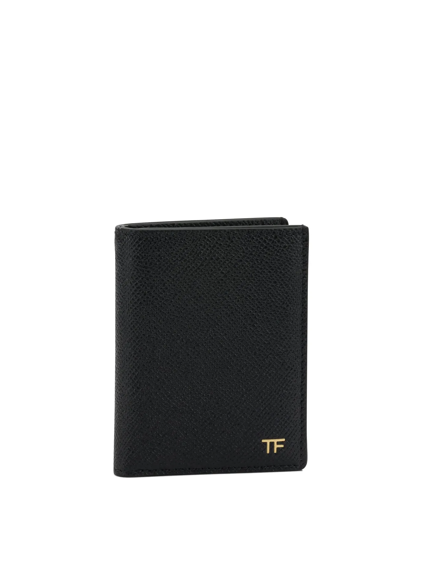 Small Grain Leather Folding Card Holder Wallets & Card Holders Black sold by Wanan Luxury