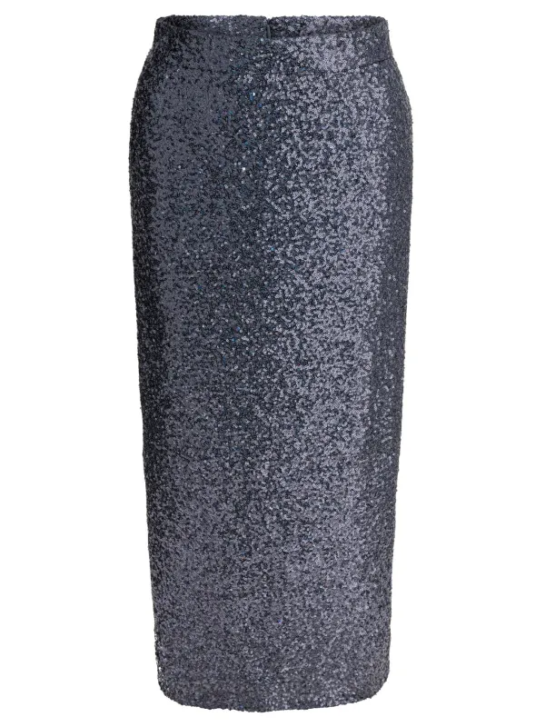 Sequined Midi Skirt Skirts Grey sold by Wanan Luxury