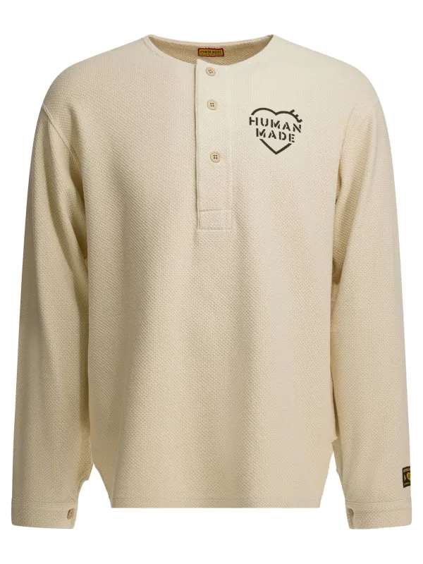 Henley T-Shirts White sold by Wanan Luxury