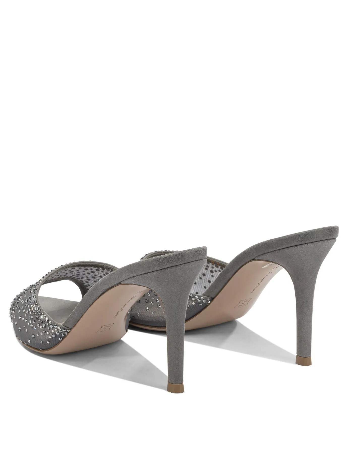 Rania Mule 85 Mm Sandals Grey sold by Wanan Luxury product image thumbnail 4