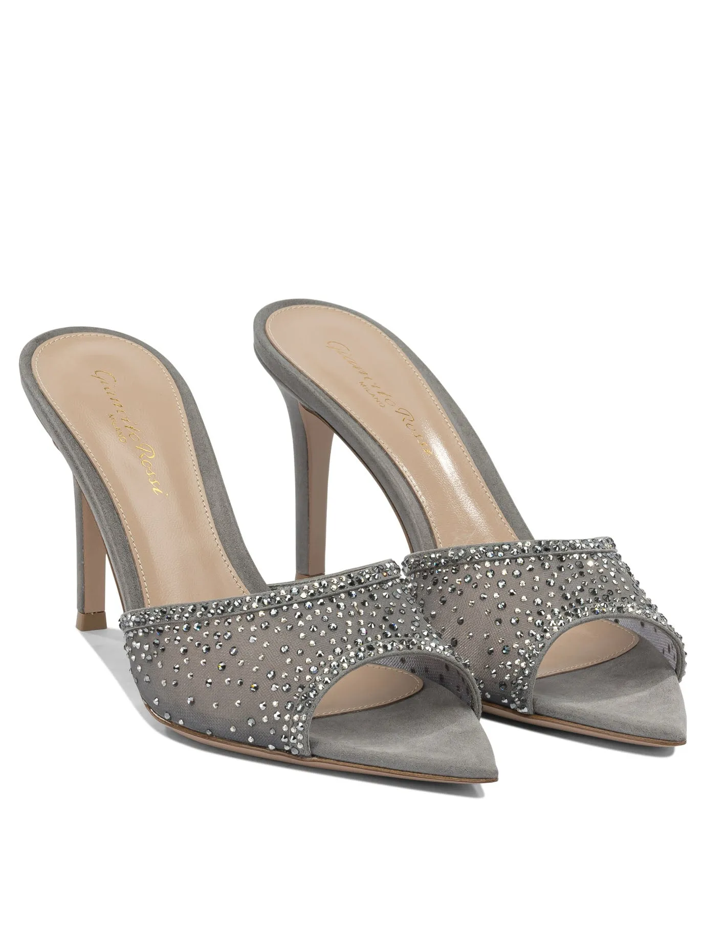 Rania Mule 85 Mm Sandals Grey sold by Wanan Luxury product image thumbnail 2
