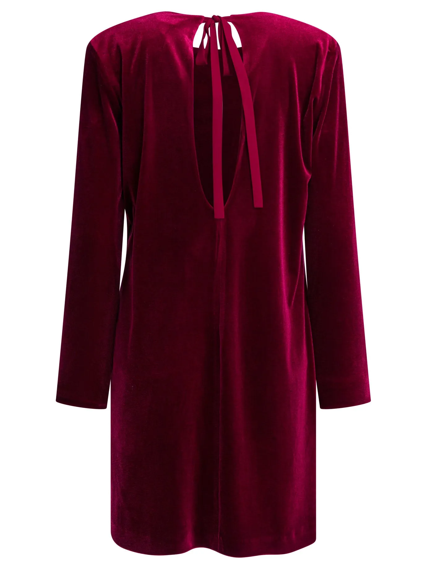 Short Velvet Dress Dresses Bordeaux sold by Wanan Luxury product image thumbnail 2