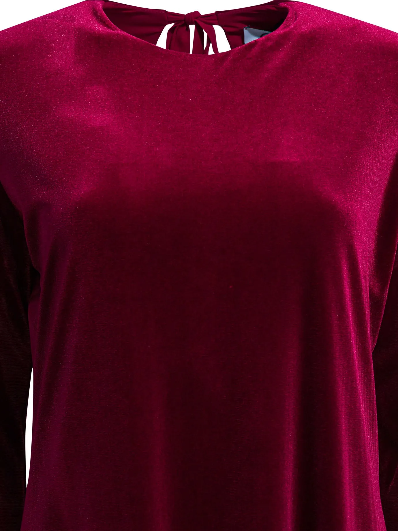 Short Velvet Dress Dresses Bordeaux sold by Wanan Luxury product image thumbnail 3