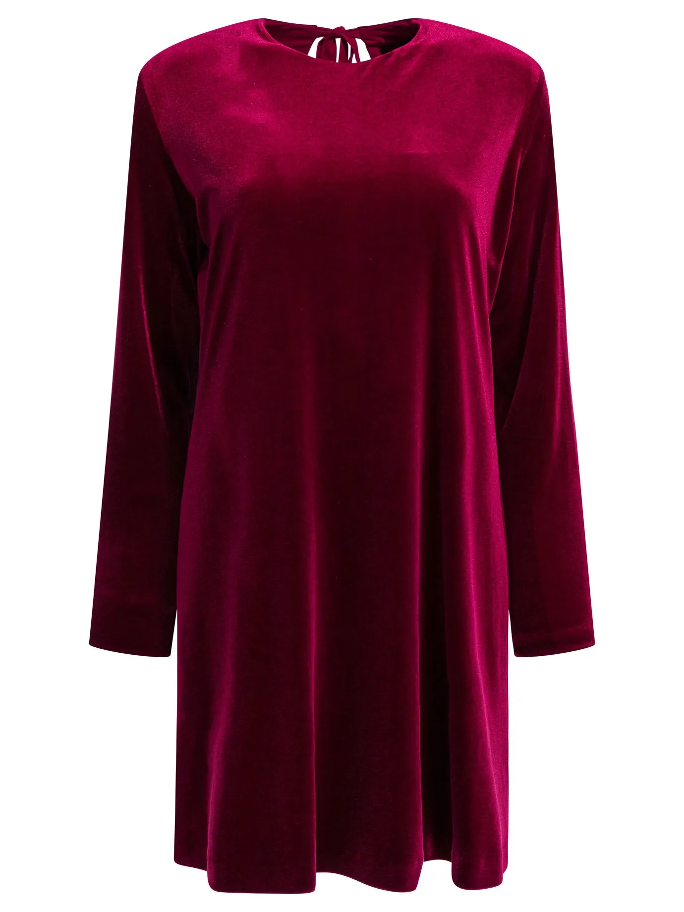 Short Velvet Dress Dresses Bordeaux sold by Wanan Luxury