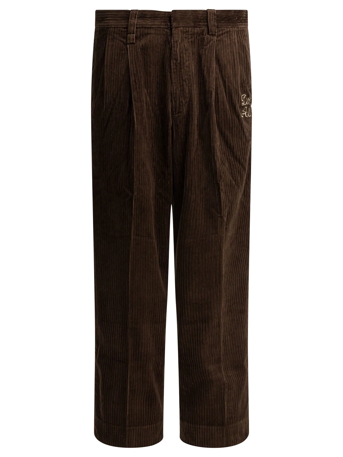 Corduroy Pants Trousers Brown sold by Wanan Luxury