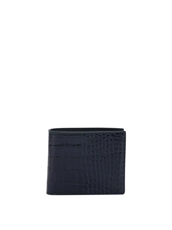 Crocodile Print Leather Wallet Wallets & Card Holders Blue sold by Wanan Luxury