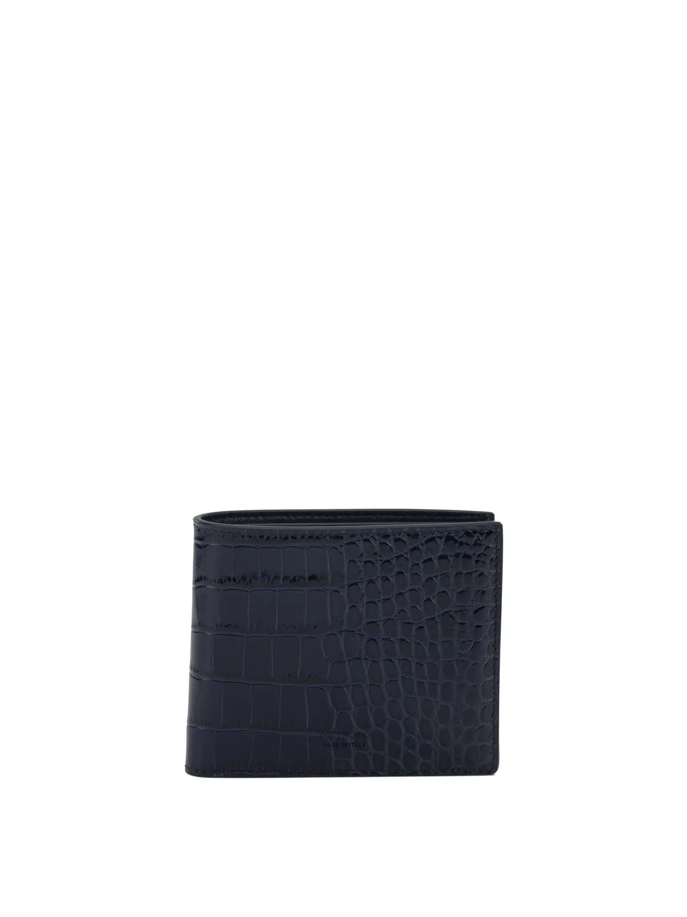 Crocodile Print Leather Wallet Wallets & Card Holders Blue sold by Wanan Luxury