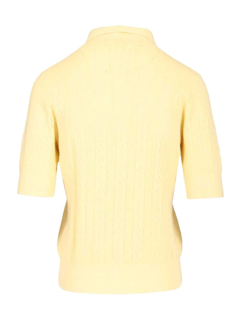 Sweater With Collar Polo Shirt Yellow sold by Wanan Luxury product image thumbnail 2