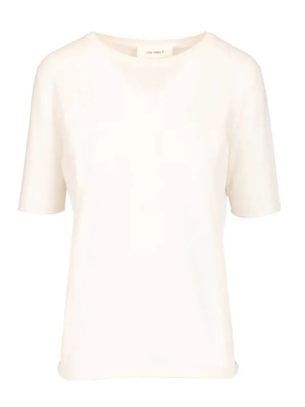 Ari T-Shirt Tops White sold by Wanan Luxury