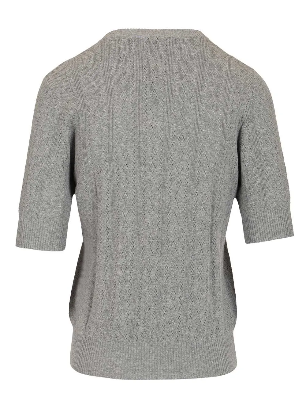 Nika Tee Sweater Lace Dimond Openwork Knitwear Grey sold by Wanan Luxury product image thumbnail 2