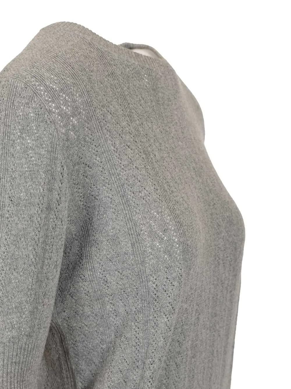 Nika Tee Sweater Lace Dimond Openwork Knitwear Grey sold by Wanan Luxury product image thumbnail 3