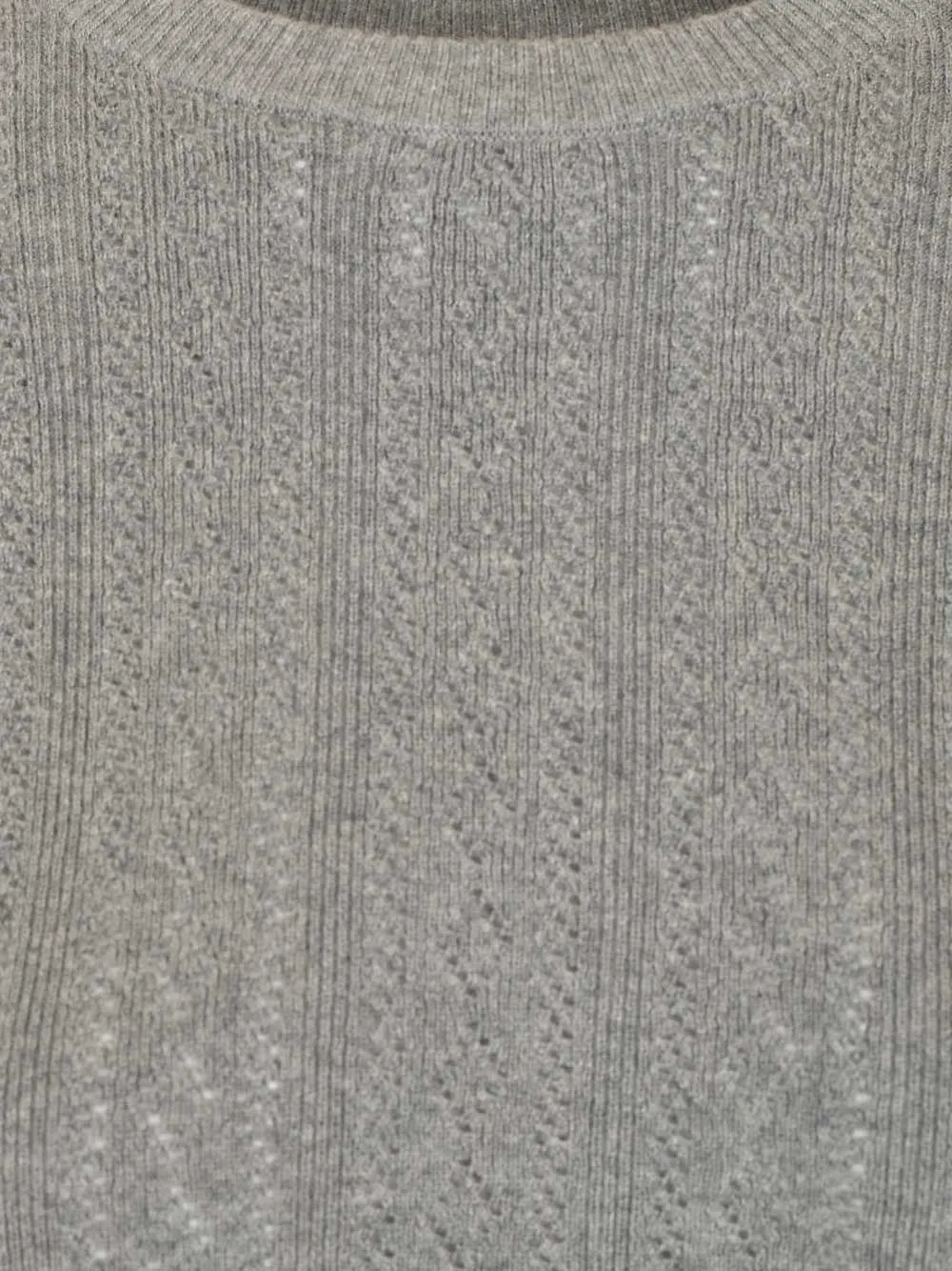 Nika Tee Sweater Lace Dimond Openwork Knitwear Grey sold by Wanan Luxury product image thumbnail 4