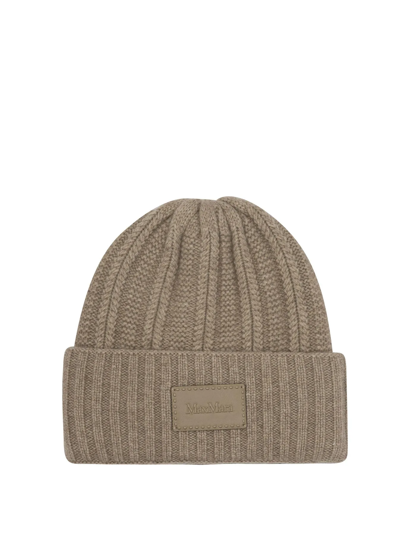 English Rib Cashmere Beanie Hats Beige sold by Wanan Luxury