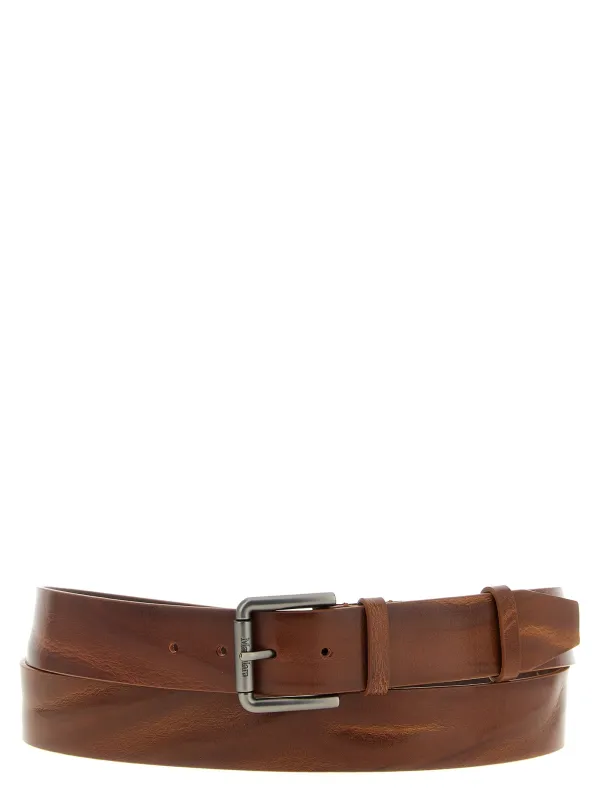 Buckle40xlong Belts Brown made by MaxMara