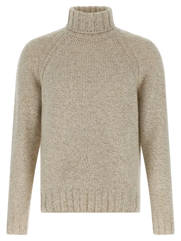 Cashmere Turtleneck Sweater Sweaters And Cardigans Beige sold by Wanan Luxury