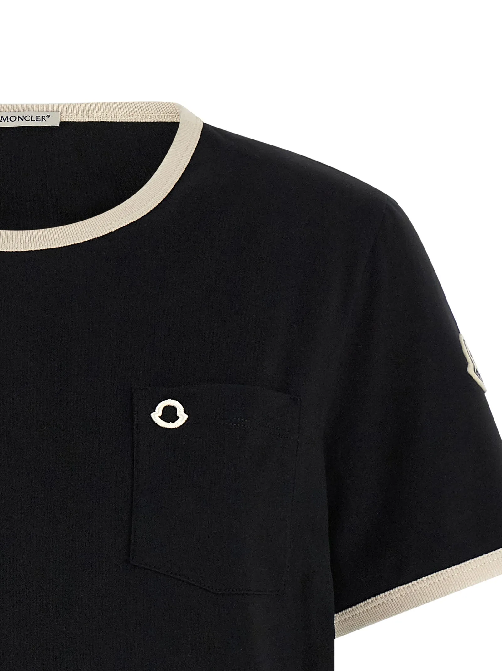 Logo Embroidery Pocket T-Shirt Black sold by Wanan Luxury product image thumbnail 3