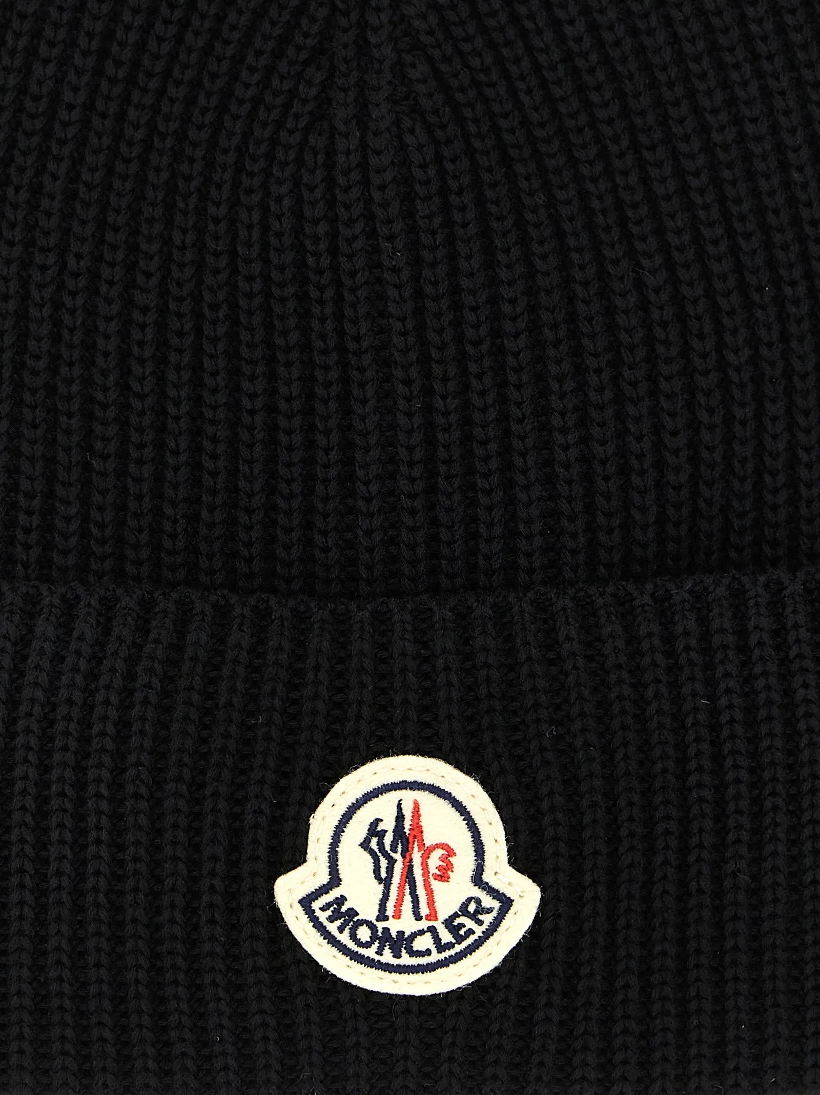 Logo Patch Beanie Hats Black sold by Wanan Luxury product image thumbnail 3