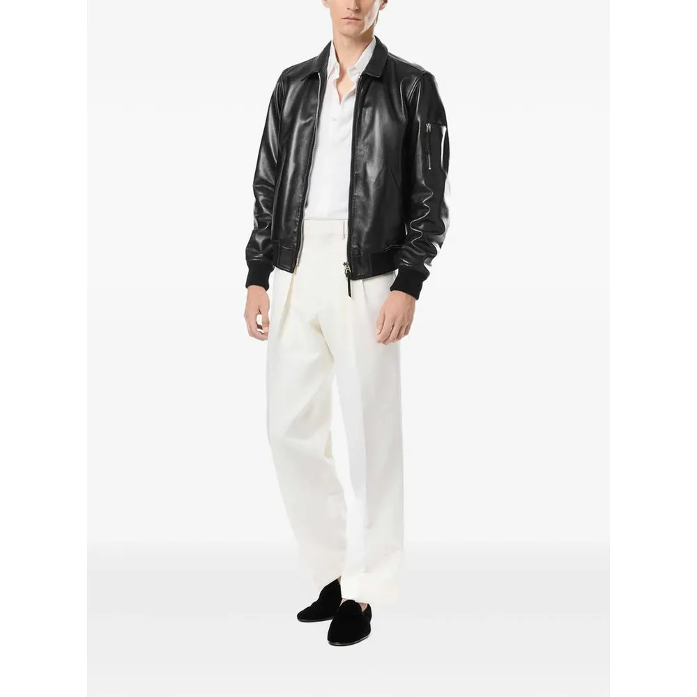 Leather Outerwears Black sold by Wanan Luxury product image thumbnail 2
