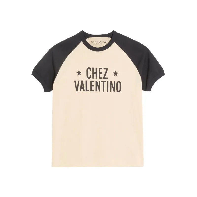 T Shirts Neutral, Black made by Valentino