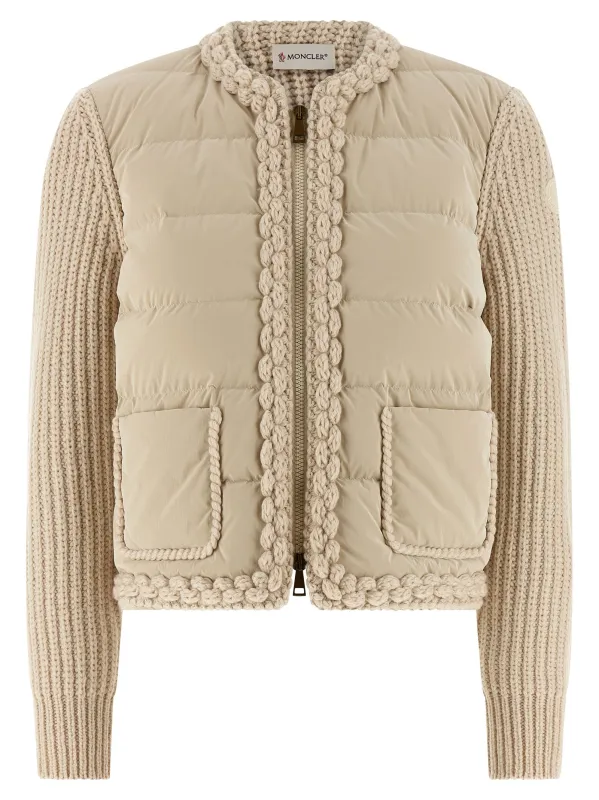 Padded Cardigan Sweaters And Cardigans Beige sold by Wanan Luxury