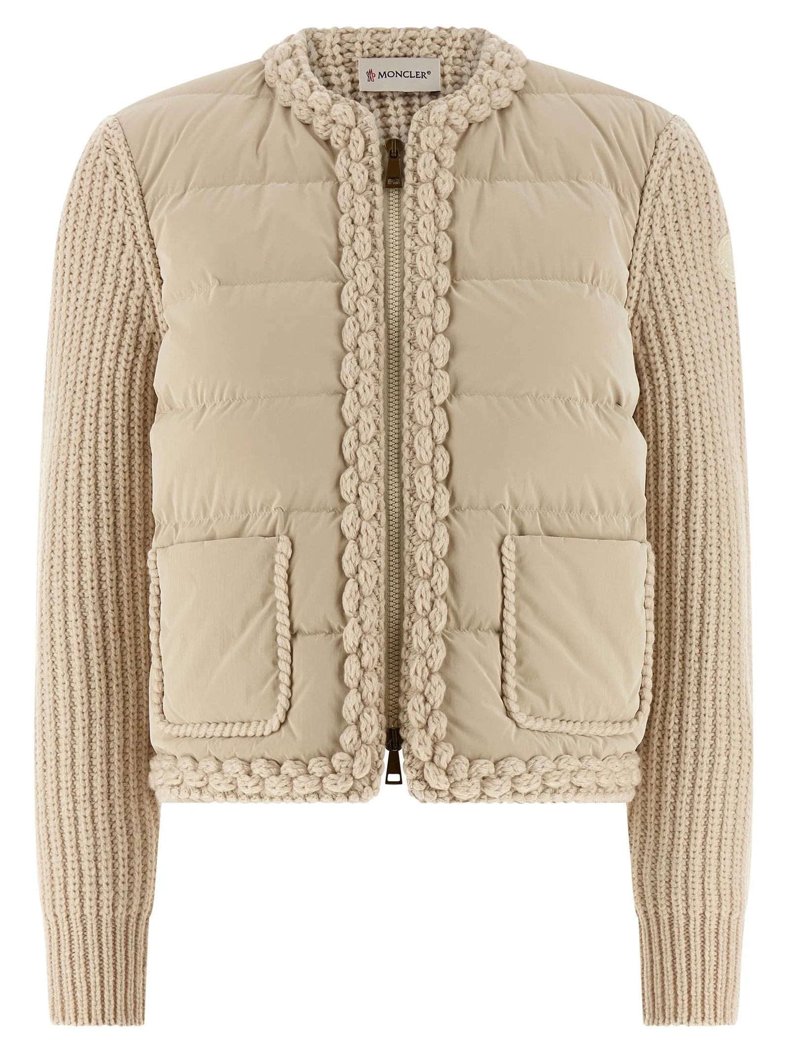 Padded Cardigan Sweaters And Cardigans Beige sold by Wanan Luxury