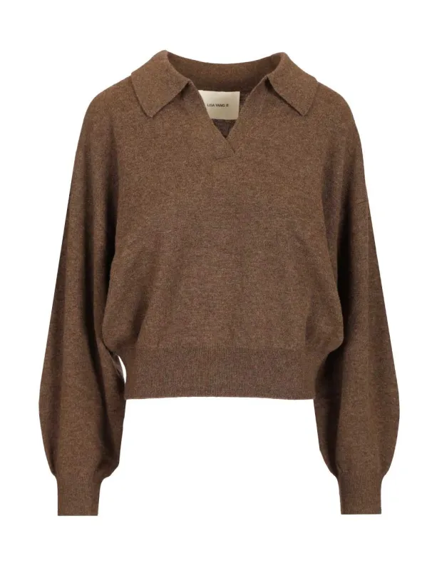 Katriel Polo Sweater Knitwear Brown sold by Wanan Luxury