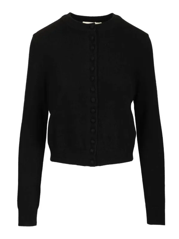 Wilona Cashmere Cardigan Knitwear Black made by Lisa Yang